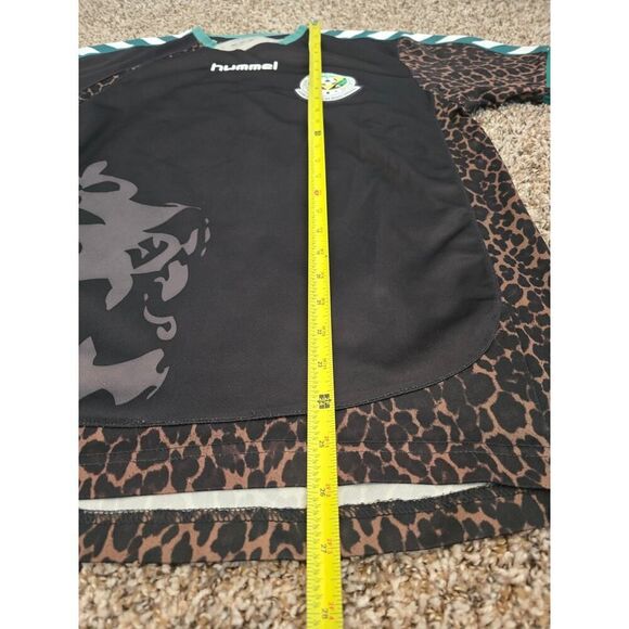 Hummel Zanzibar Jersey Men M Leopard Print Football Shirt Rare Streetwear Africa - Picture 6 of 8